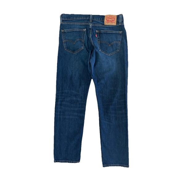 Levi Strauss 505 Men’s Denim Blue Jeans 34x32 Straight Leg - Picture 6 of 9